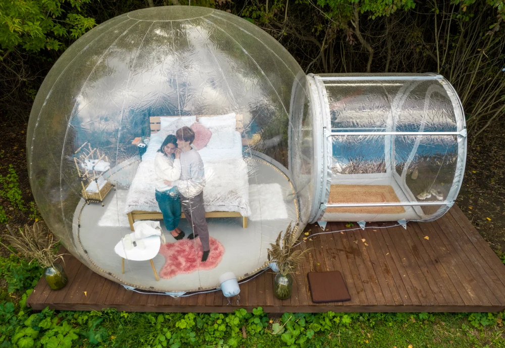 inflatable crystal bubble tent