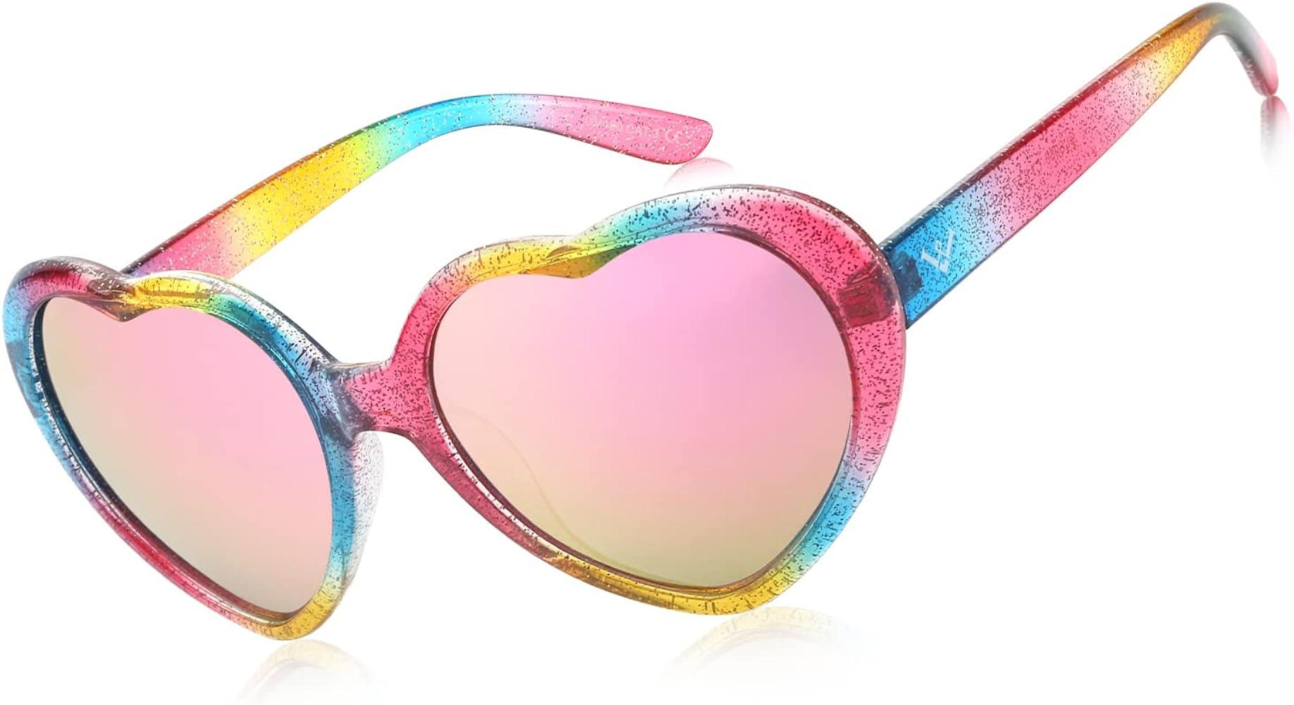 polarized heart sunglasses